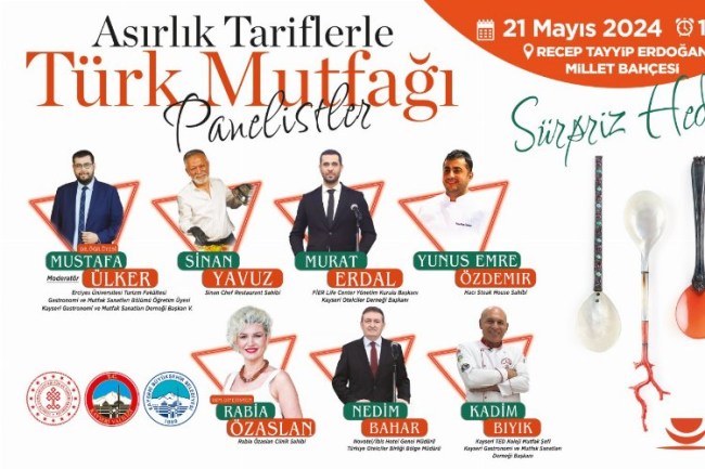 Kayseri'de ‘Asırlık Tariflerle Türk Mutfağı' Paneli