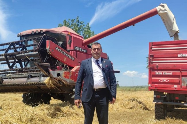 Keşan'ın ilk arpa hasadı yapıldı