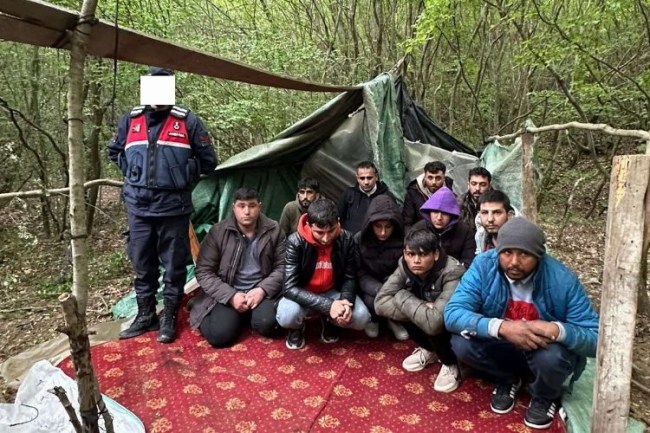 Edirne Meriç'te 11 göçmen yakalandı