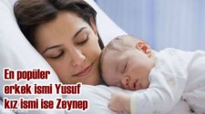 EN POPÜLER BEBEK İSİMLERİ: ZEYNEP VE YUSUF OLDU..
