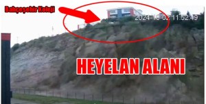 Kdz.Ereğli OSB yolunda heyelan