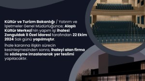 Alaplıya Kültür Merkezi yapılıyor