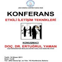 ZKÜ'den iki konferans