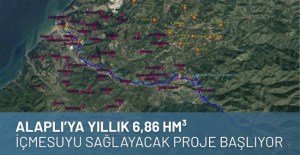 Alaplıya Yıllık 6,86 Hm³ İçmesuyu Sağlayacak Proje Başlıyor