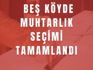 Beş köyde muhtarlık seçimleri tamamlandı