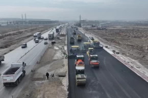 Konya Aslım Caddesinde üst yapı çalışması