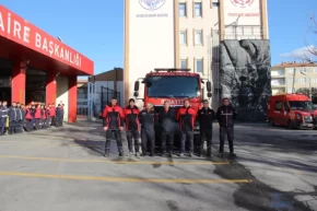 Kayseri itfaiyesi Kırıkkaleye yardıma koştu