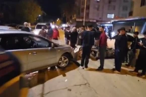 Adıyaman da kontrolden çıkan araç ortalığı savaş alanına çevirdi