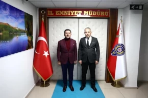 Rasim Arıdan Nevşehir Emniyet Müdürü Karamana ziyaret