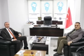 Ağrıda Milli Eğitim Müdürü Kökrekten Ortadoğu Gazeteciler Cemiyetine ziyaret