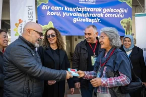 İzmir Bornova kırsalında 55 can sahiplendirildi