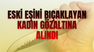 Eski eşini bıçaklayan kadın gözaltına alındı