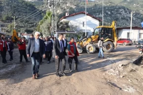 Muğla Büyükşehirden Datça ve Uladaki yatırımlara yerinde inceleme