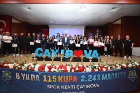 Kocaeli Çayırovada 2025te 354 madalya 14 kupa
