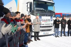 Kayseri Melikgazi den Gazze ye yardım tırı