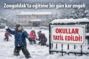 Zonguldakta eğitime 1 gün ara