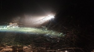 Ormanlı-Akköy yolunda heyelan