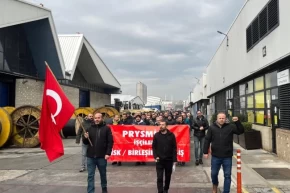 MESSin dayatmasına karşı Mudanyada metal işçilerinin eylemleri sürüyor