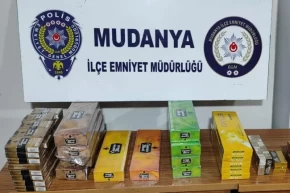 Mudanyada 219 paket kaçak sigara ele geçirildi