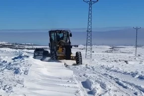 Malatyada karla mücadele sürüyor