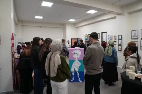 Konyada Lise Medeniyet Akademilerinde dönem sonu sergisi