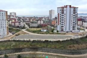 Fatsa Evkafta taş duvar tamamlandı