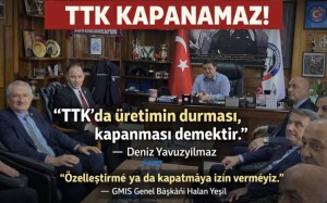 Yavuzyılmaz: “Üretimin durması kapanması ile aynı şey”