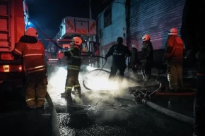 İzmir Bucada mobilya atölyesinde yangın korkuttu