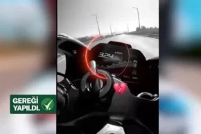 324 kilometre hıza gereği yapıldı