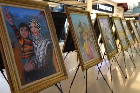 Konyada Gazzeli çocuklardan Sessiz Fırçalar