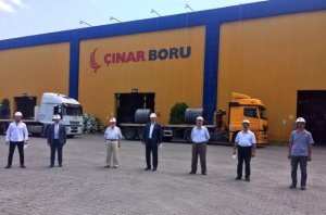 Çınar Boru belgesini aldı