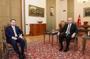 Bakan Gürlekten TBMM Başkanı Kurtulmuşa ziyaret