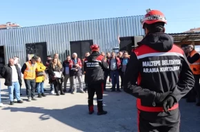Maltepede belediye personeline yangın farkındalık eğitimi