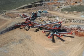 Kayseri Kocasinandan agrega tesisi