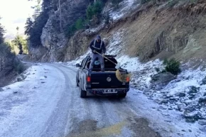 Alanya yollarında kış mesaisi sürüyor