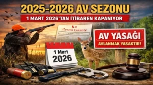 Av yasağı başlıyor