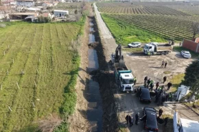Manisa Saruhanlıda dere temizlik seferberliği