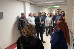 Şaban Çopuroğlundan çat kapı hastane ziyareti