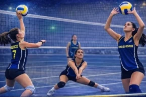 Dağgücü Spordan voleybol atağı