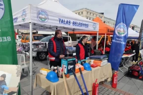 Kayseri Talas ta depreme karşı farkındalık zamanı