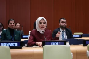 Bakan Göktaş BMde konuştu: Kadınlar ve çocuklar için derin endişe duyuyoruz