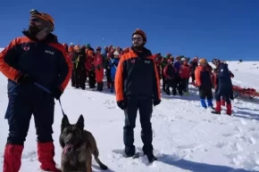 Bursada AFAD liderliğinde çığ arama ve kurtarma tatbikatı