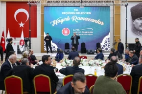 Ankara Keçiörende berber esnafıyla Ramazan buluşması