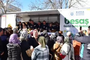 BESAŞ pideleri Yenişehirlilere dağıtıldı