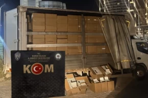 Bursada 3 milyon kaçak makaron ele geçirildi