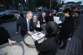 İnegöl Belediyesinden fakülte bahçesinde iftar bereketi