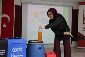 Ankara Keçiörende öğrencilere çevre bilinci eğitimi