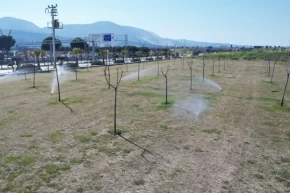 Manisada yeşil alanlarda akıllı sulama dönemi