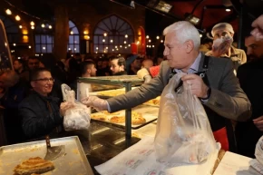 Bursada tahanlı pide ve çaylar Başkan Bozbeyden