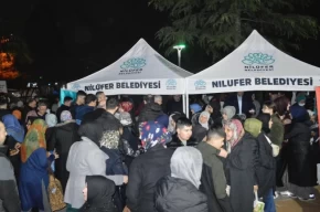 Bursa Nilüferliler o gecenin maneviyatını yaşadı